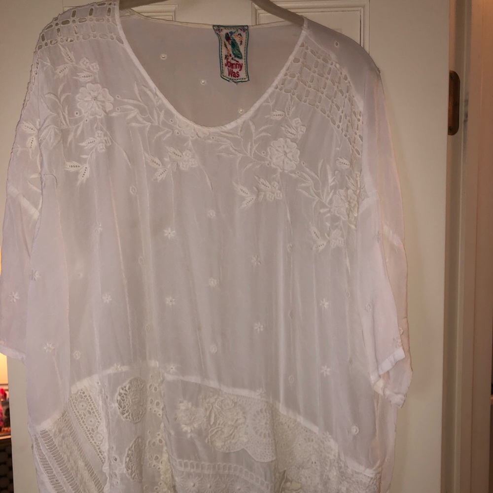 Johnny Was embroidered shirt!